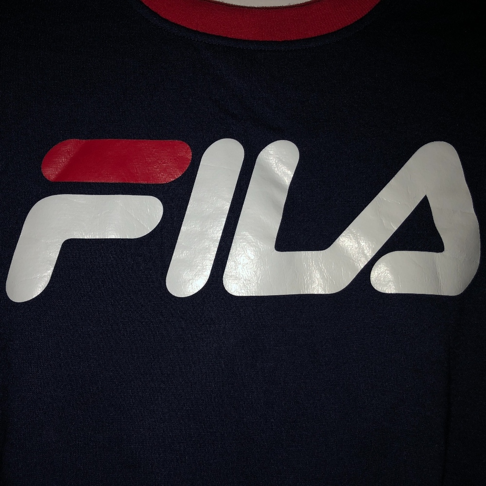 FILA blue red and navy sweatshirt - Picture 3 of 4
